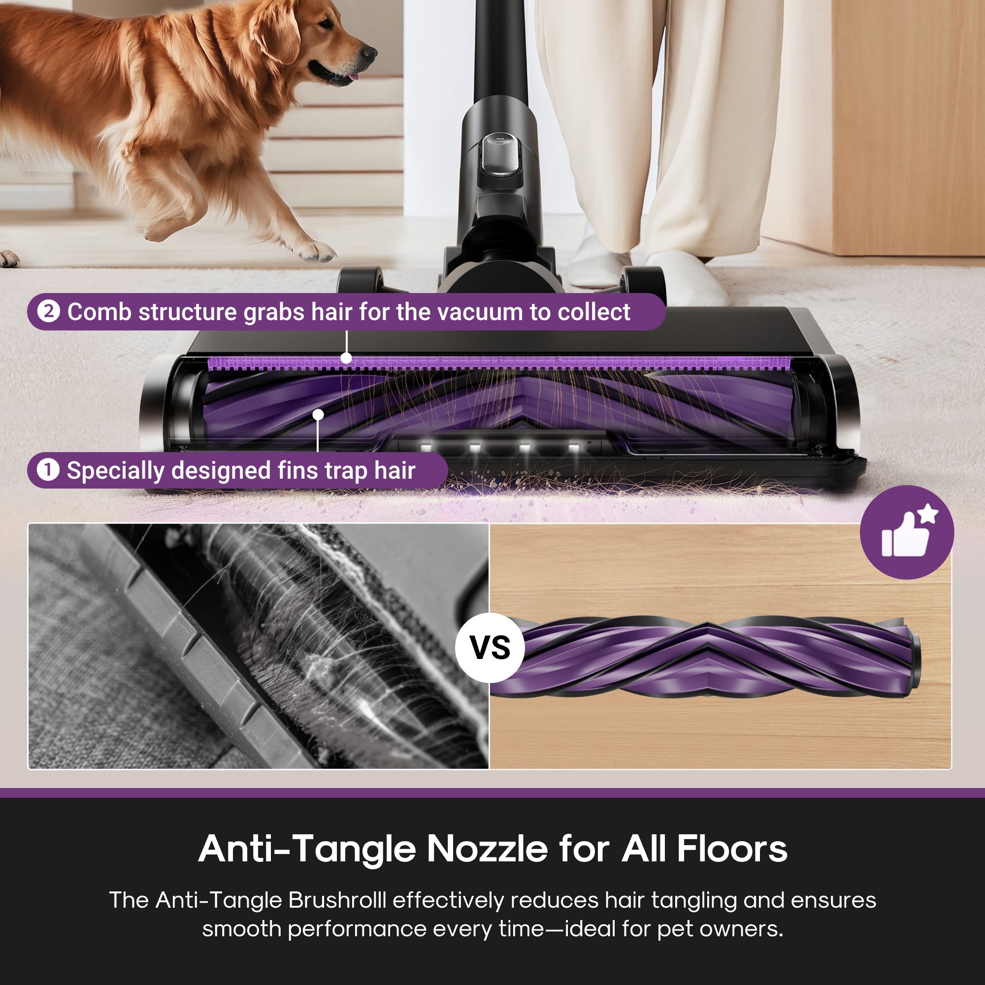 Eureka ReactiSense 440 – Smart Cordless Stick Vacuum with LED & Sensor Tech - Image 3