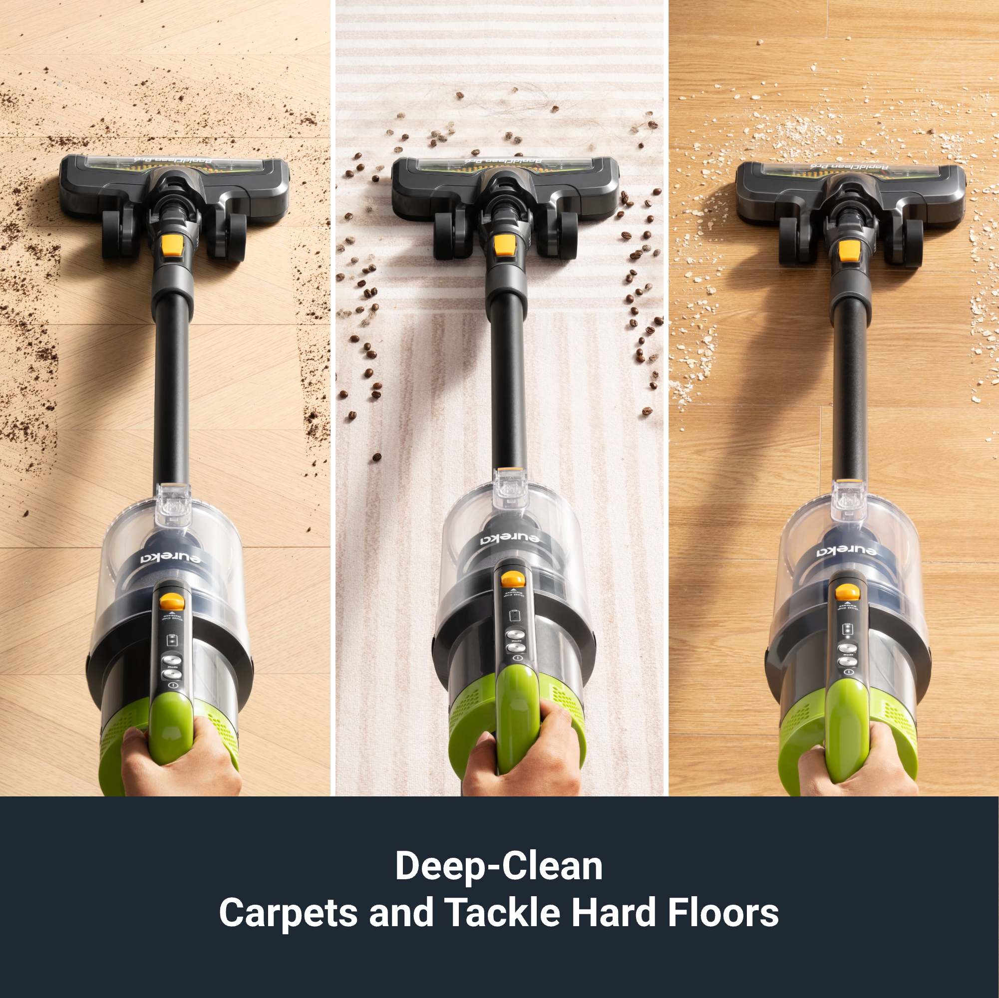 NEC285GR – Cordless Stick Vacuum with LED. Swivel & Long Runtime - Image 3