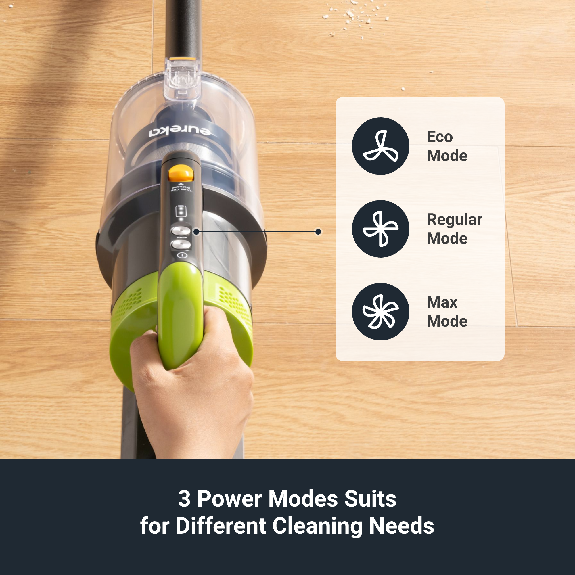 NEC285GR – Cordless Stick Vacuum with LED. Swivel & Long Runtime - Image 7