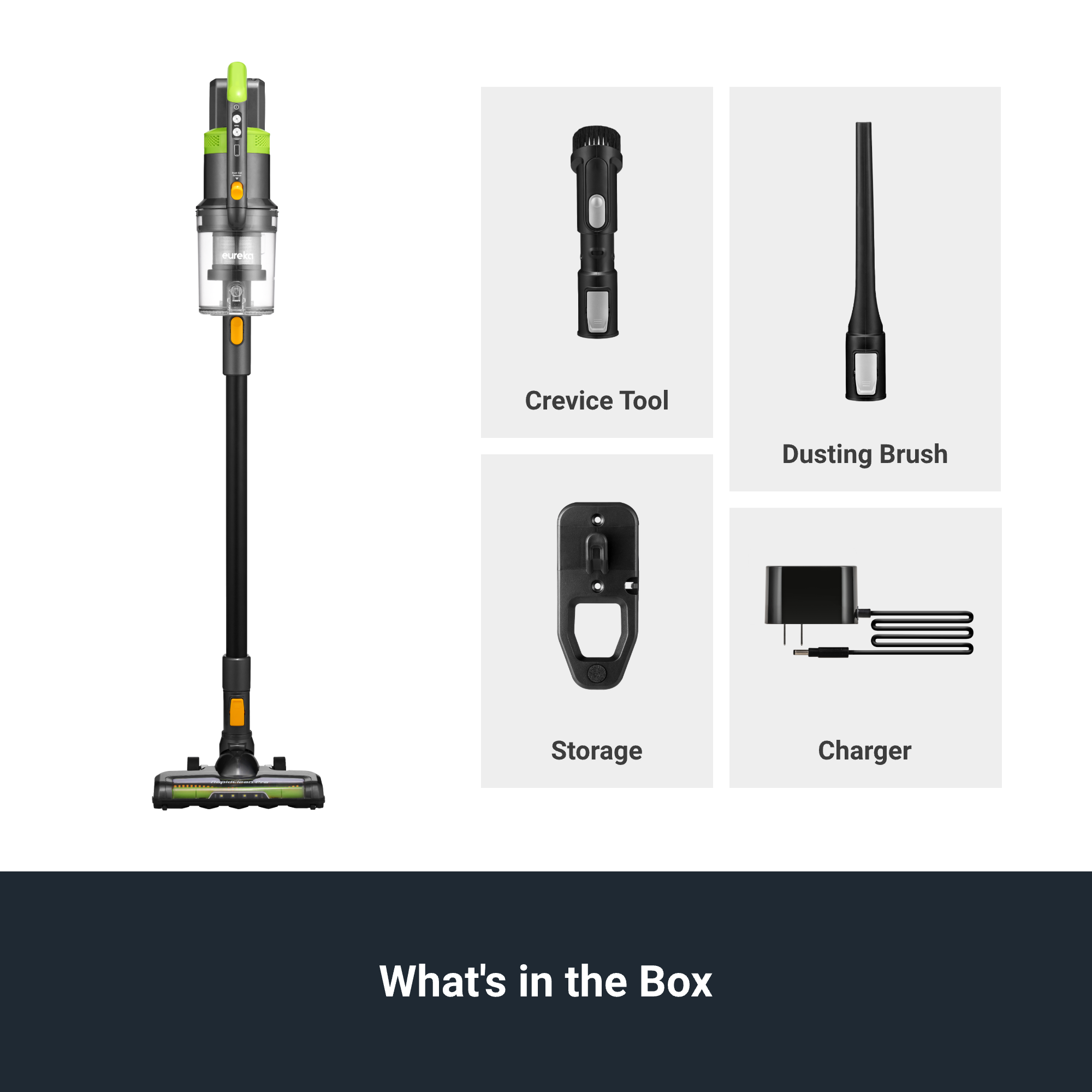 NEC285GR – Cordless Stick Vacuum with LED. Swivel & Long Runtime - Image 9